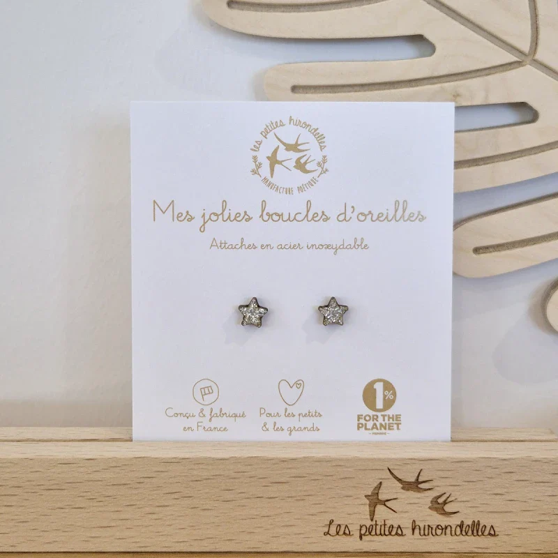 Boucles d'oreilles pailletées - Etoiles - Image 7