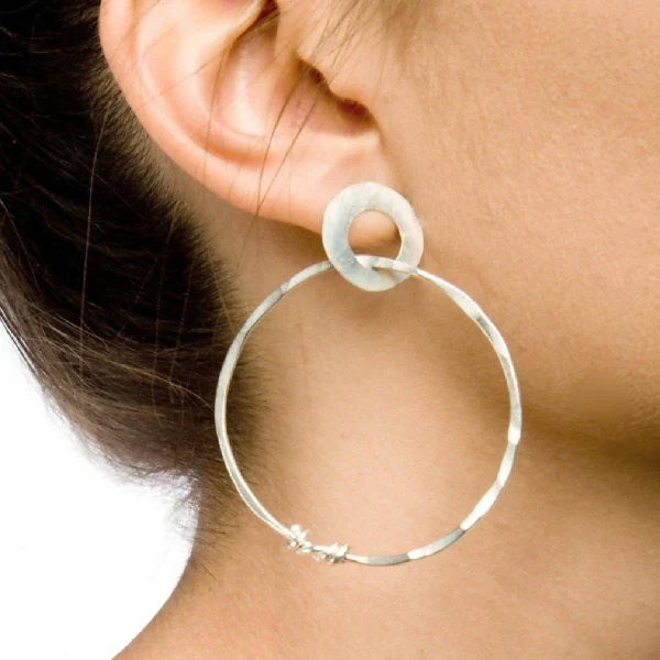Boucles d'oreilles rondes argenté ou doré - Why not - Image 2