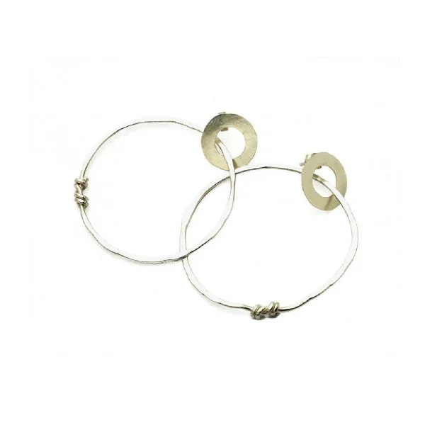 Boucles d'oreilles rondes argenté ou doré - Why not - Image 4