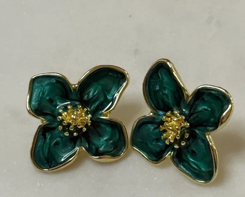 Boucles d'oreilles fleur-  Lysandra - Image 2