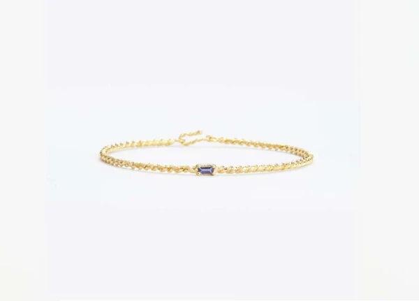 Bracelet doré avec Iolite - DooBop - Image 2