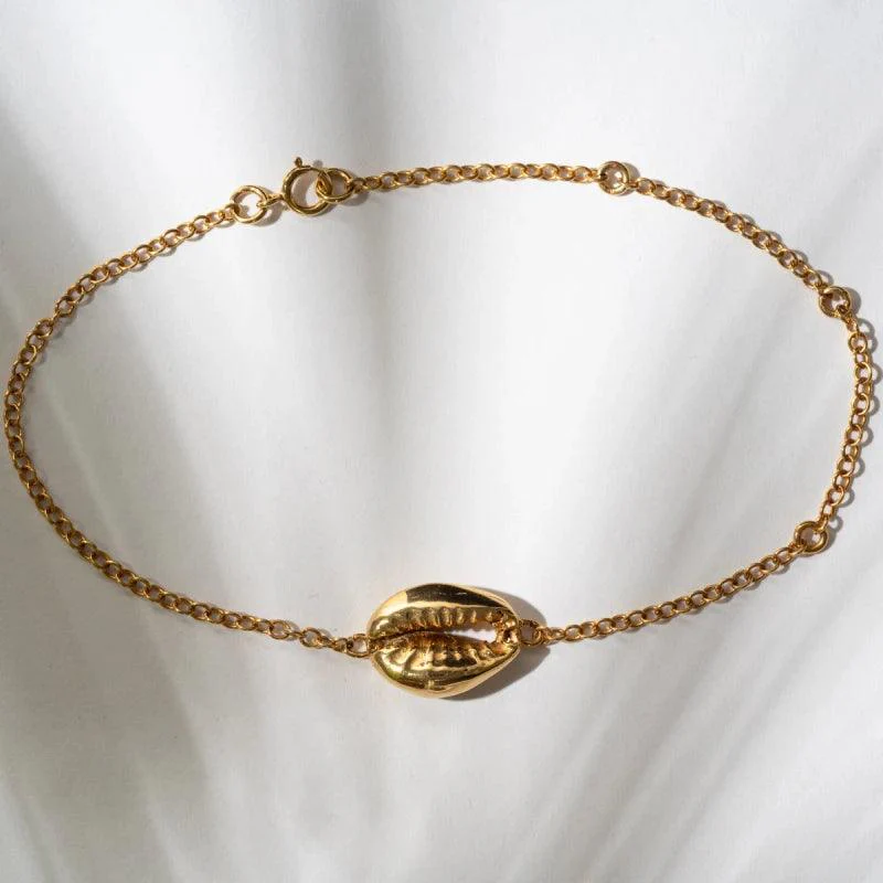 Bracelet fin doré avec coquillage - Concha - Image 3