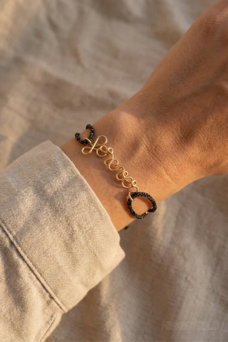 Bracelet en cordon à personnaliser - Image 3
