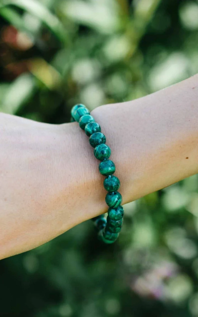 Bracelet en Malachite - Chakra du Coeur - Image 3