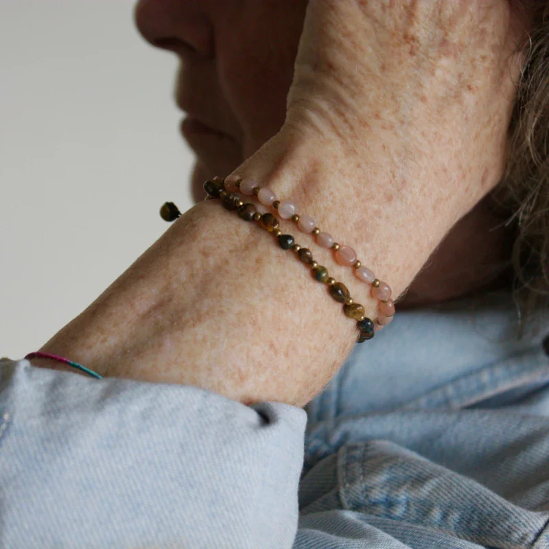 Bracelet en perles naturelles