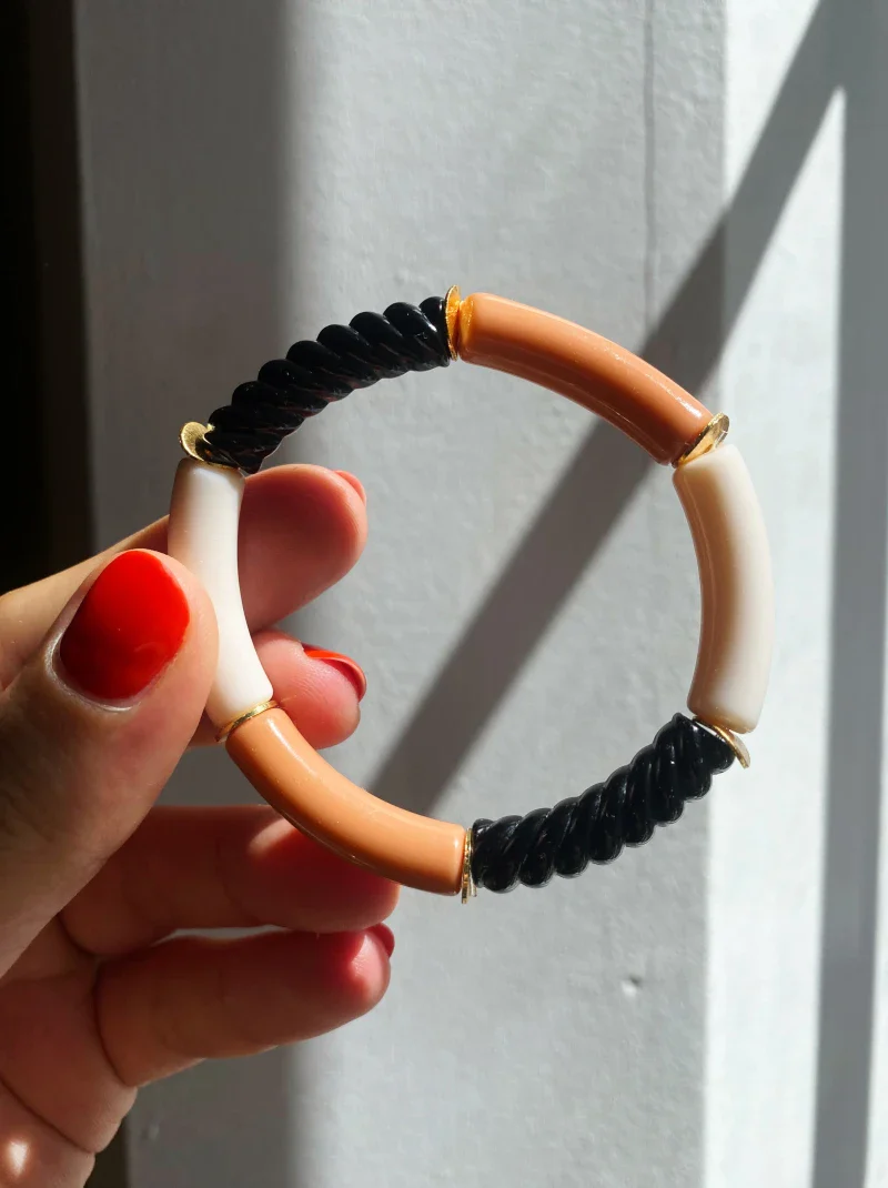 Bracelet Jonc Coloré mini "I'm walking on sunshine" - Image 5