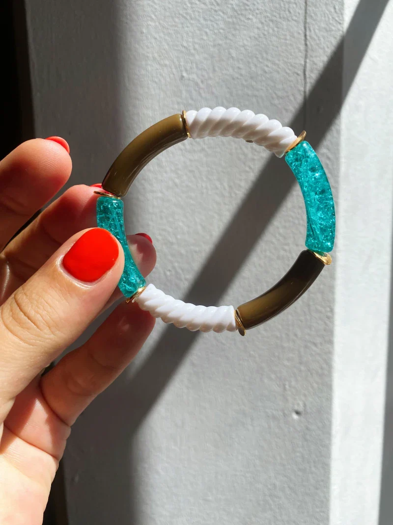 Bracelet Jonc Coloré mini "I'm walking on sunshine" - Image 9