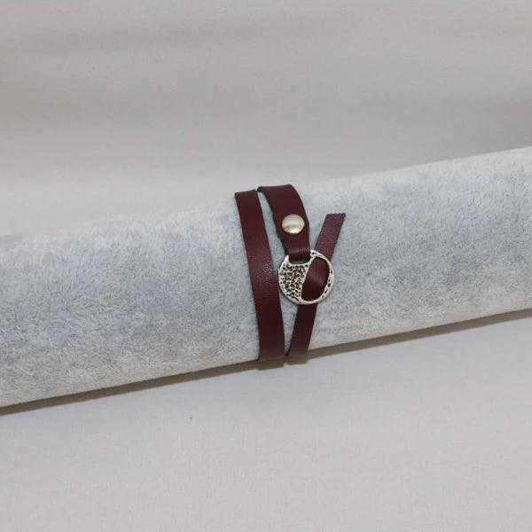 Bracelet réglable alter-cuir de raisin - plusieurs coloris - Image 3