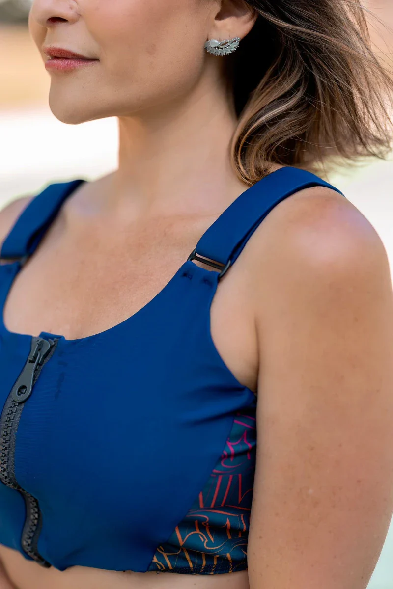 Brassière de sport éthique Bleu Marine - Image 3