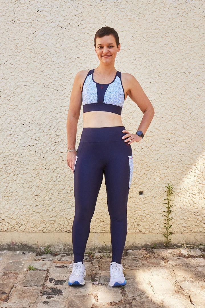 Brassière sport maintien fort SKIN V3 "Nouvelle Vague" - Image 6