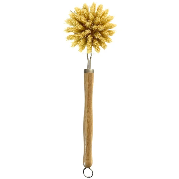 Brosse à vaisselle en bambou réutilisable avec tête interchangeable - Image 4