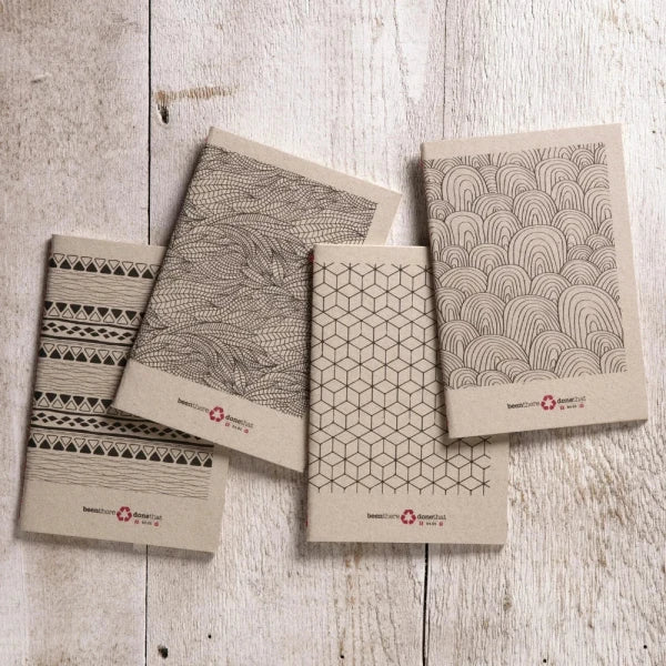 Petit carnet en papier recyclé I Formes géométriques - Image 2