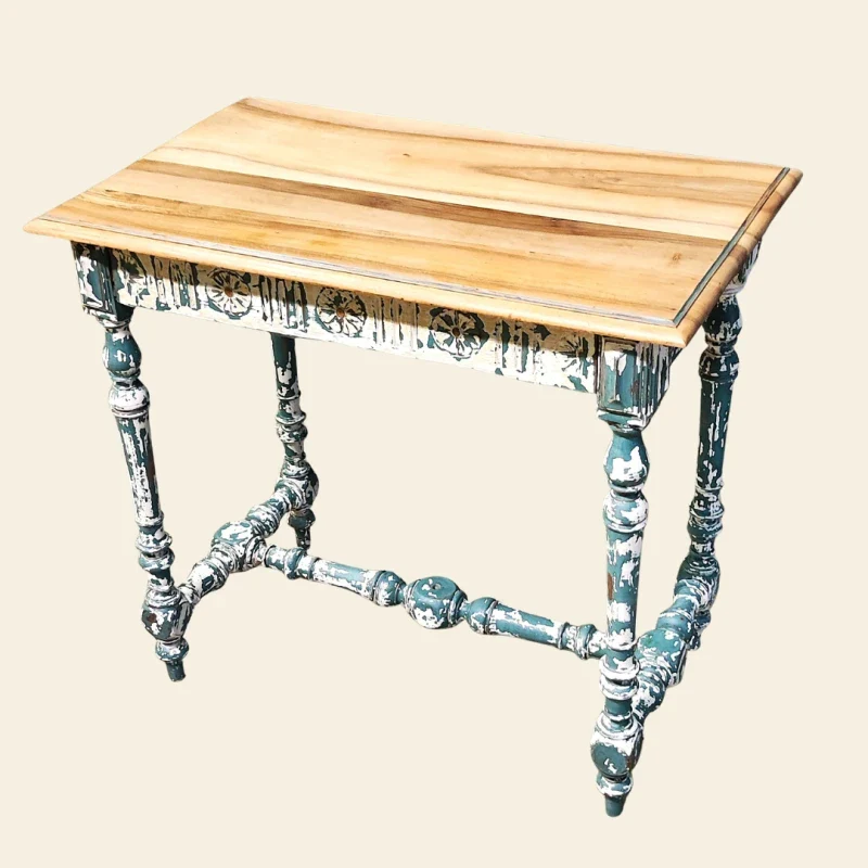 Bureau vintage rénové avec tiroir - Image 4