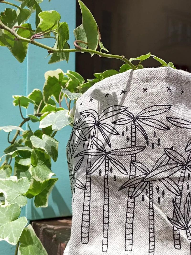 Cache-pot en toile brute imperméable - Palms - Image 4