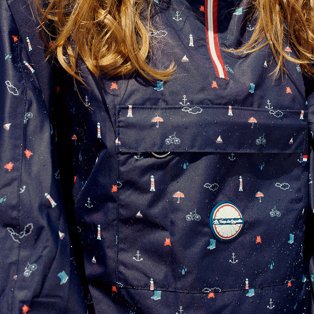 Cape de pluie vélo mixte pour cycliste 100% recyclé - Cap' Bonne Espérance - Image 2