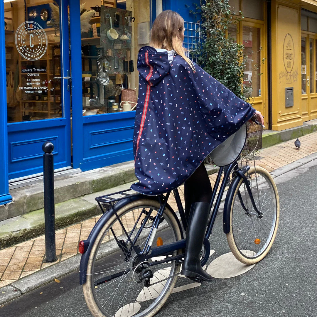 Cape de pluie vélo mixte pour cycliste 100% recyclé - Cap' Bonne Espérance - Image 3