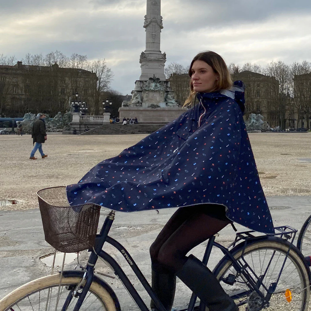 Cape de pluie vélo mixte pour cycliste 100% recyclé - Cap' Bonne Espérance - Image 4
