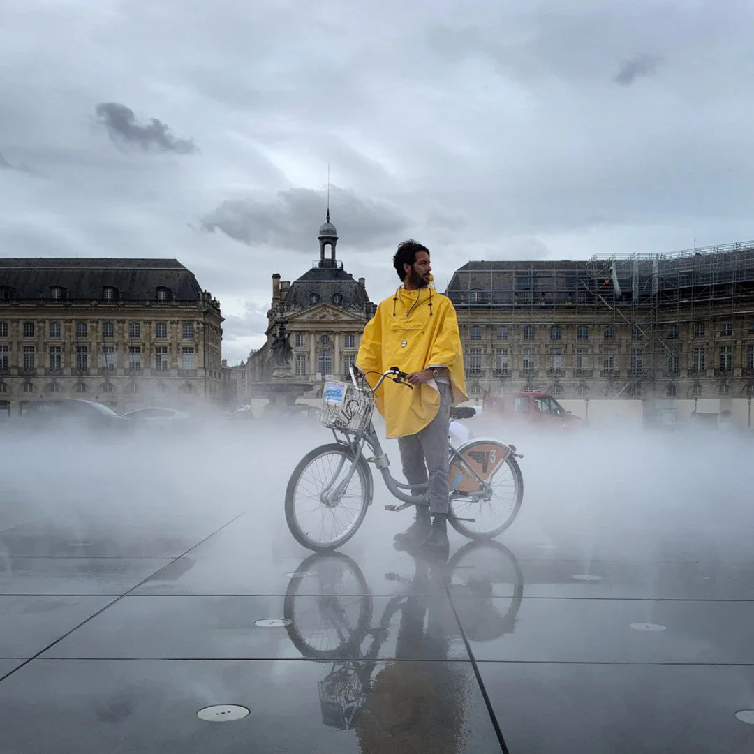 Cape de pluie vélo mixte pour cycliste 100% recyclé - Cap Breton - Image 4