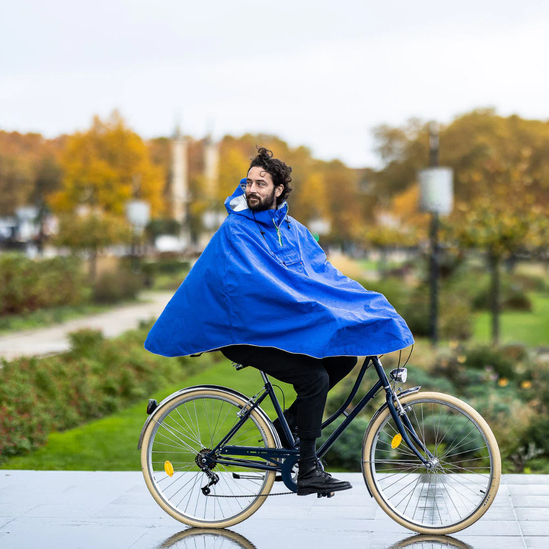 Cape de pluie vélo mixte pour cycliste 100% recyclé - Cap Comorin - Image 2