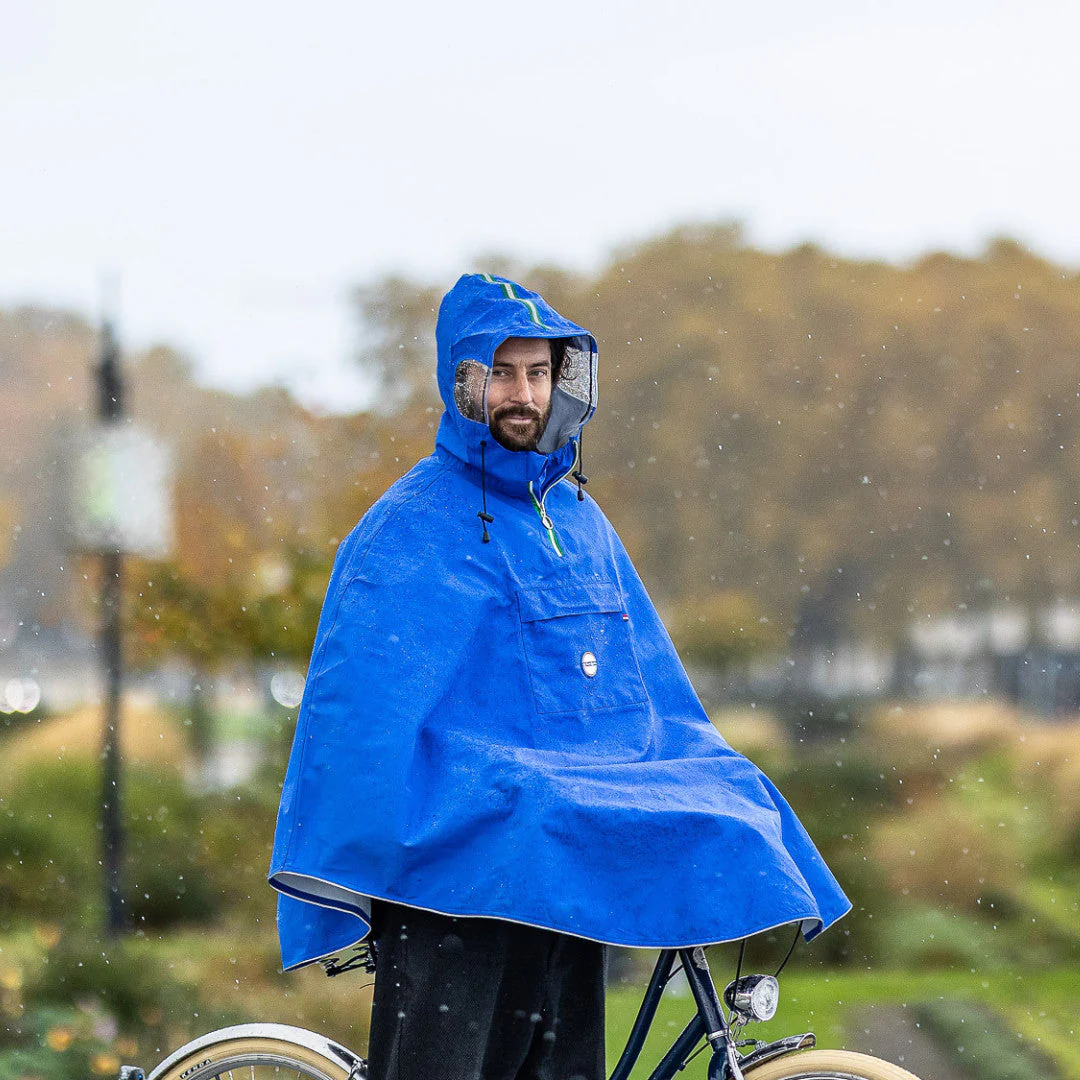 Cape de pluie vélo mixte pour cycliste 100% recyclé - Cap Comorin - Image 3