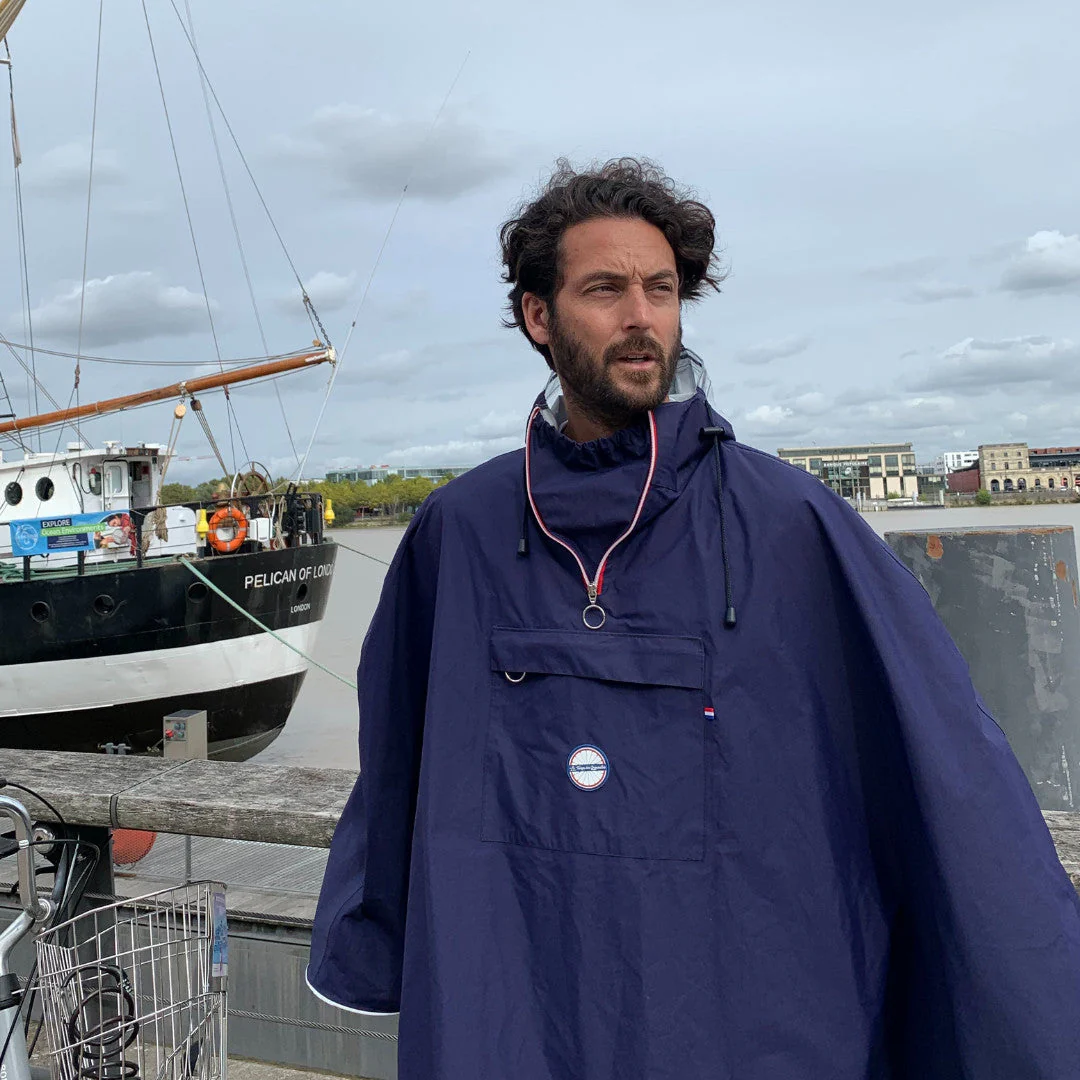 Cape de pluie vélo mixte pour cycliste 100% recyclé - Cap Ferret - Image 2