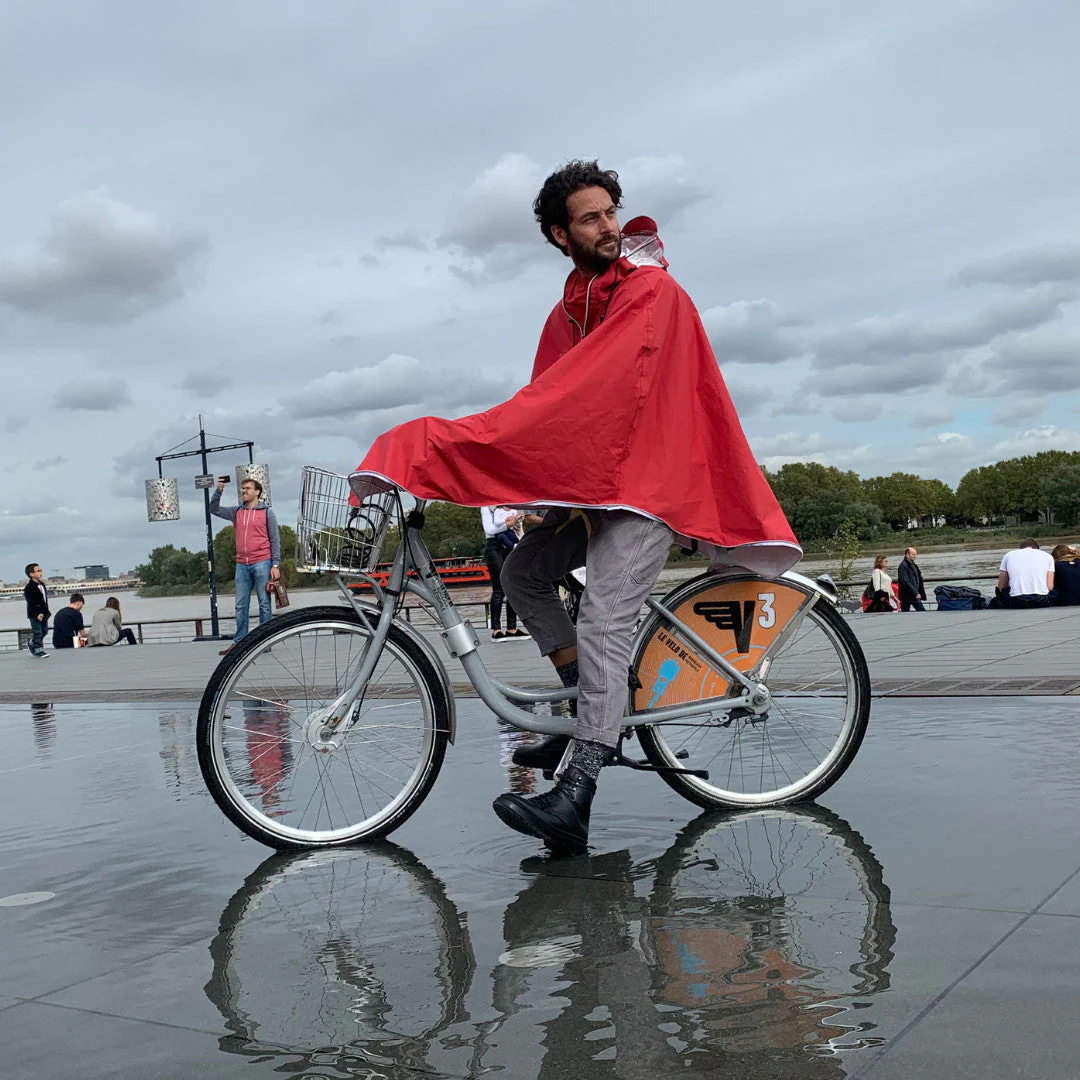 Cape de pluie vélo mixte pour cycliste 100% recyclé - Cap Horn - Image 3