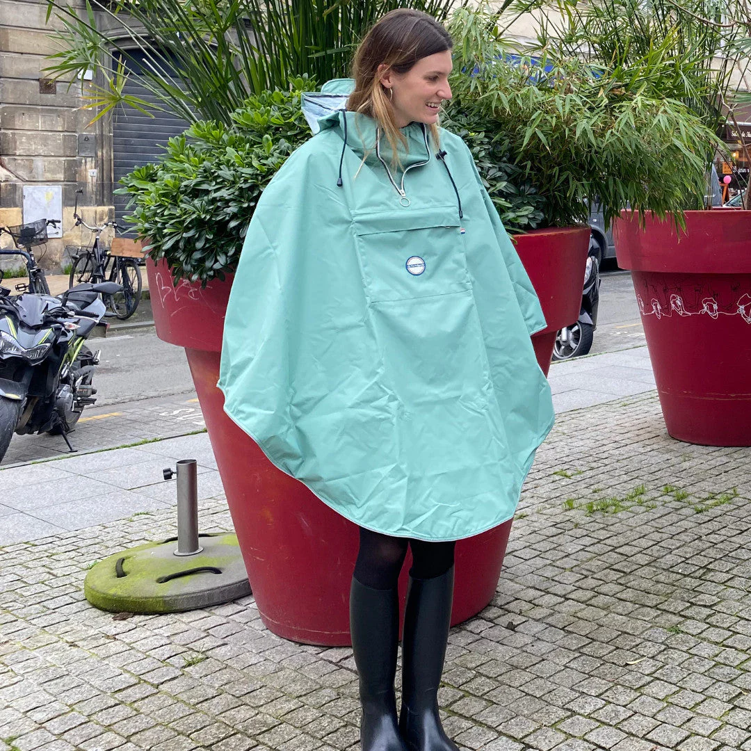 Cape de pluie vélo mixte pour cycliste 100% recyclé - Cap Lizard - Image 4