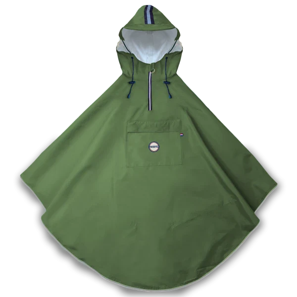 Cape de pluie vélo mixte pour cycliste 100% recyclé - Cap Vert - Image 7