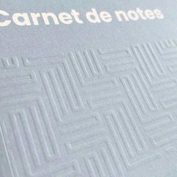 Carnet A5 bleu en papier recyclé certifié - Image 7