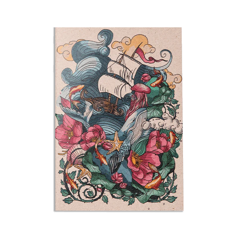 Carnet A5 en papier recyclé I Plusieurs illustrations - Image 5