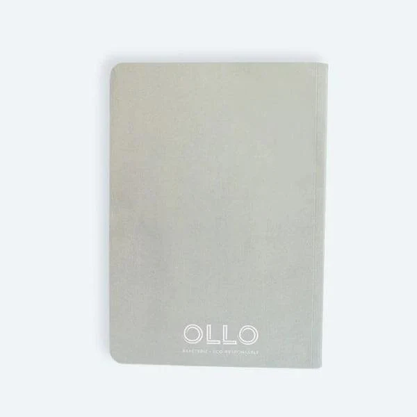 Carnet A5 vert en papier recyclé certifié - Image 3