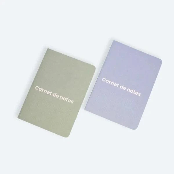 Carnet A5 vert en papier recyclé certifié - Image 4