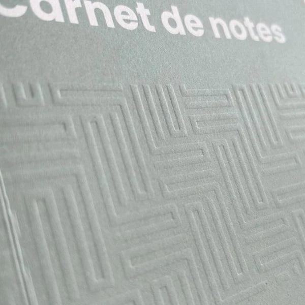 Carnet A5 vert en papier recyclé certifié - Image 7