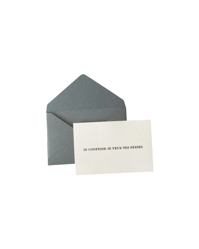 Carte "coquine" - Je confesse je veux tes fesses - Image 3