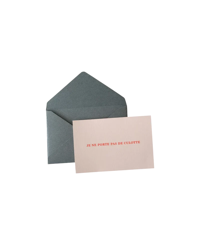Carte "coquine" - Je ne porte pas de culotte - Image 2