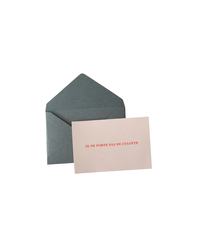 Carte "coquine" - Je ne porte pas de culotte - Image 3