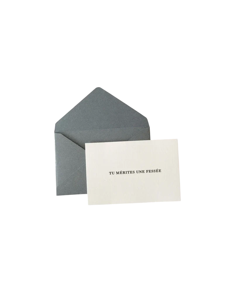 Carte "coquine" - Tu mérites une fessée - Image 3