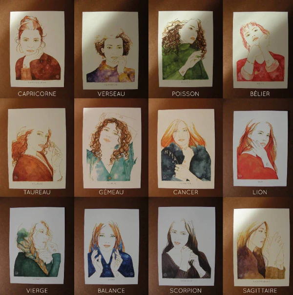 Carte postale illustrée I signes astrologiques - Image 7