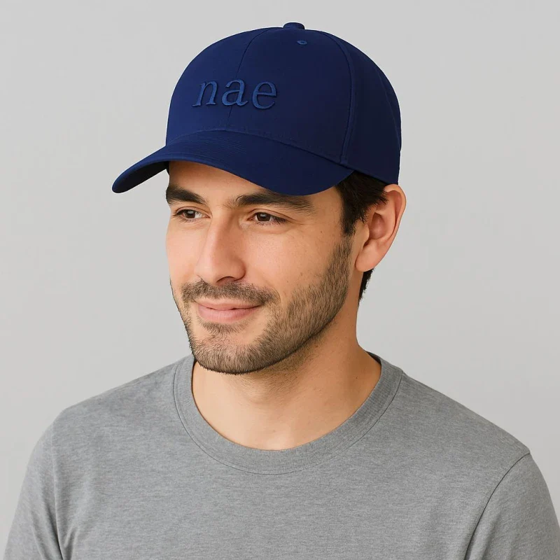 Casquette en coton bio - Bleu Marine - Image 2