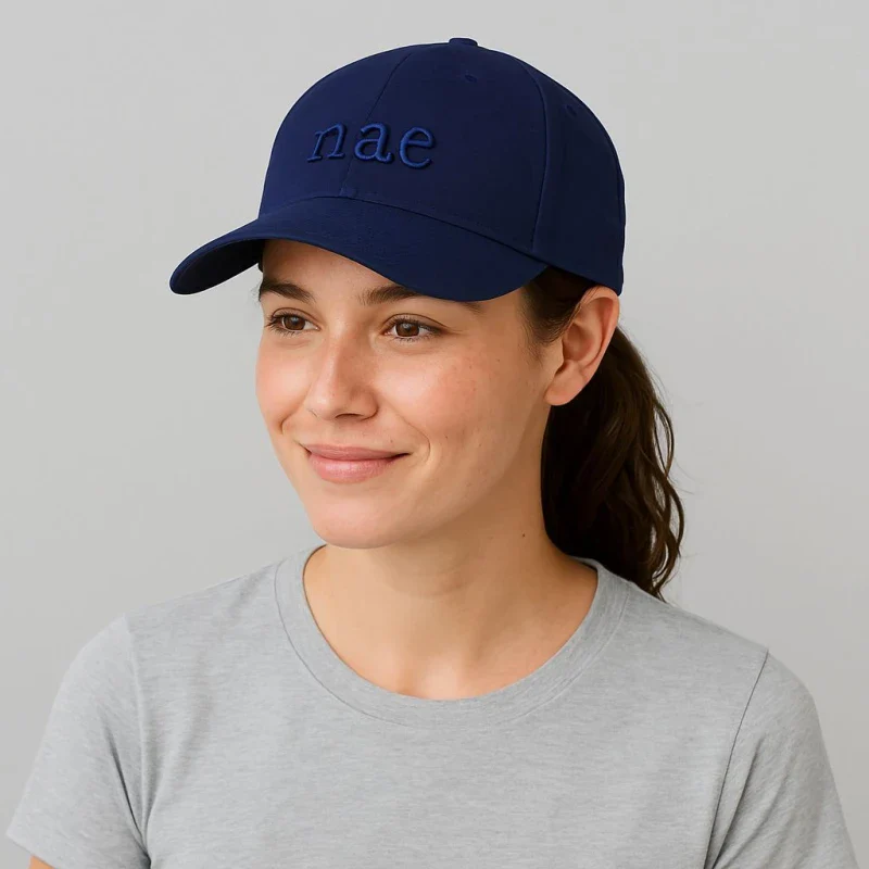 Casquette en coton bio - Bleu Marine - Image 3