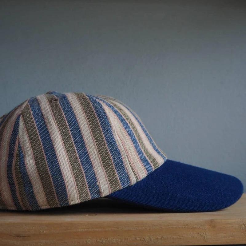 Casquette Rayée en Coton fait main - Joe - Image 4
