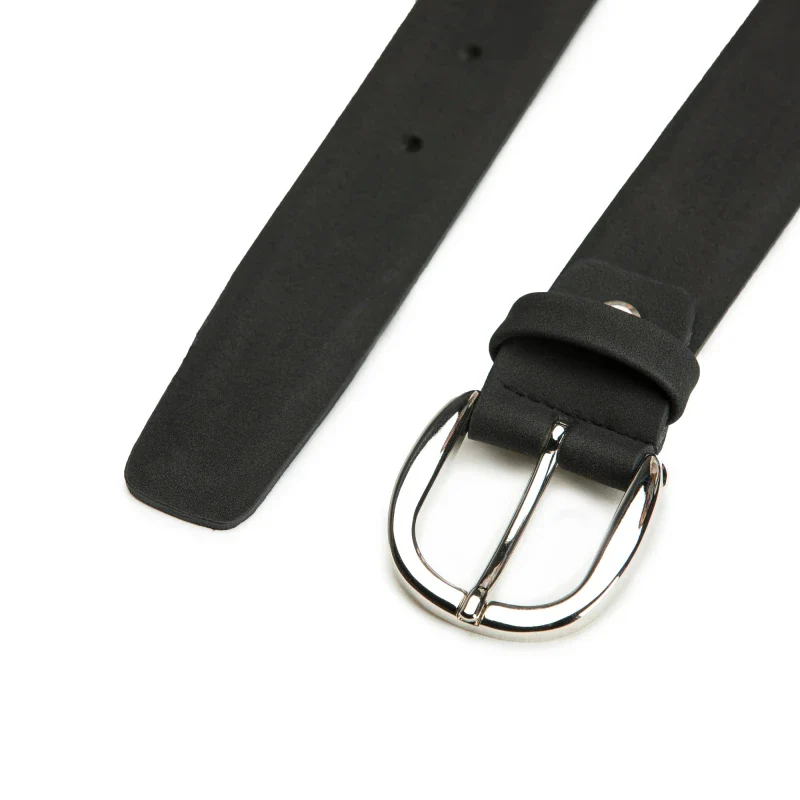 Ceinture en Microfibre vegan noir - MURA - Image 2