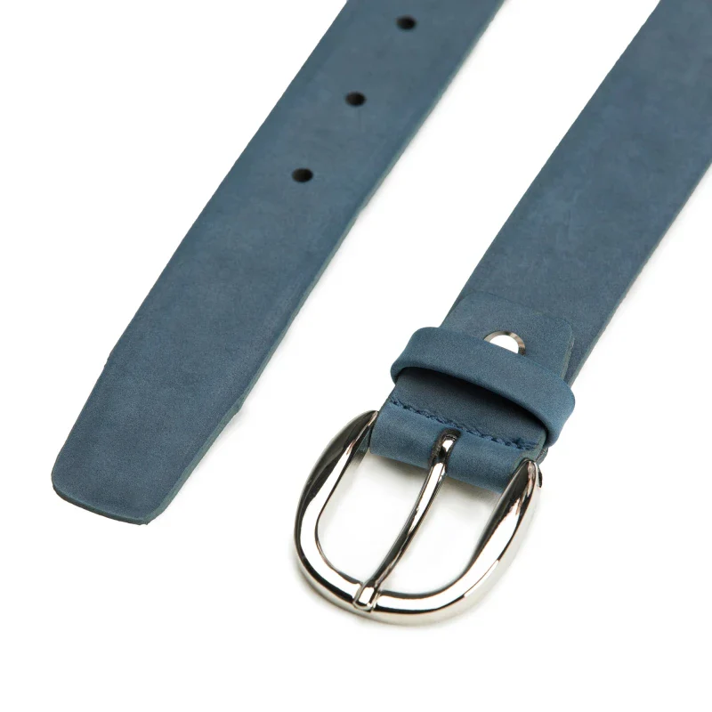Ceinture en Microfibre Végane bleu - Mura - Image 2