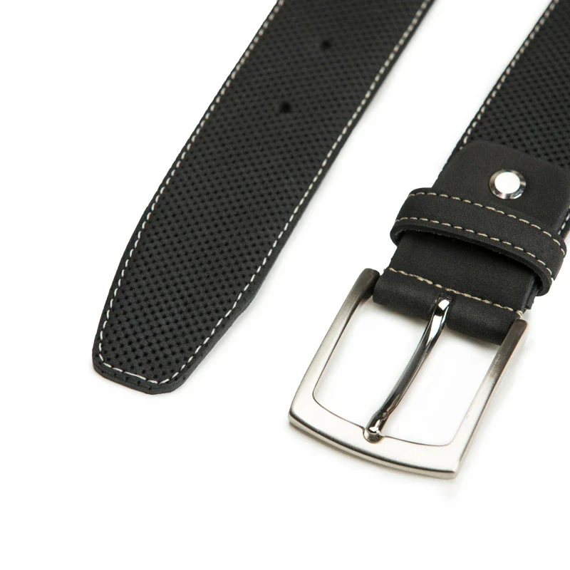 Ceinture en Microfibre Vegane noir - Canet - Image 2