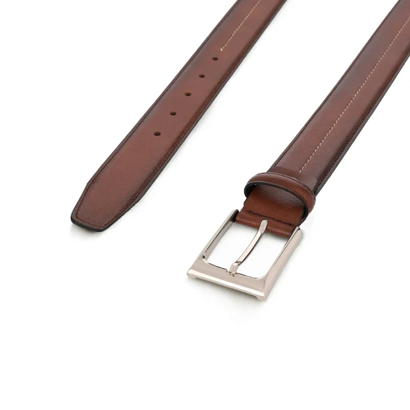 Ceinture marron en cuir vegan - Andreu Brown - Image 2
