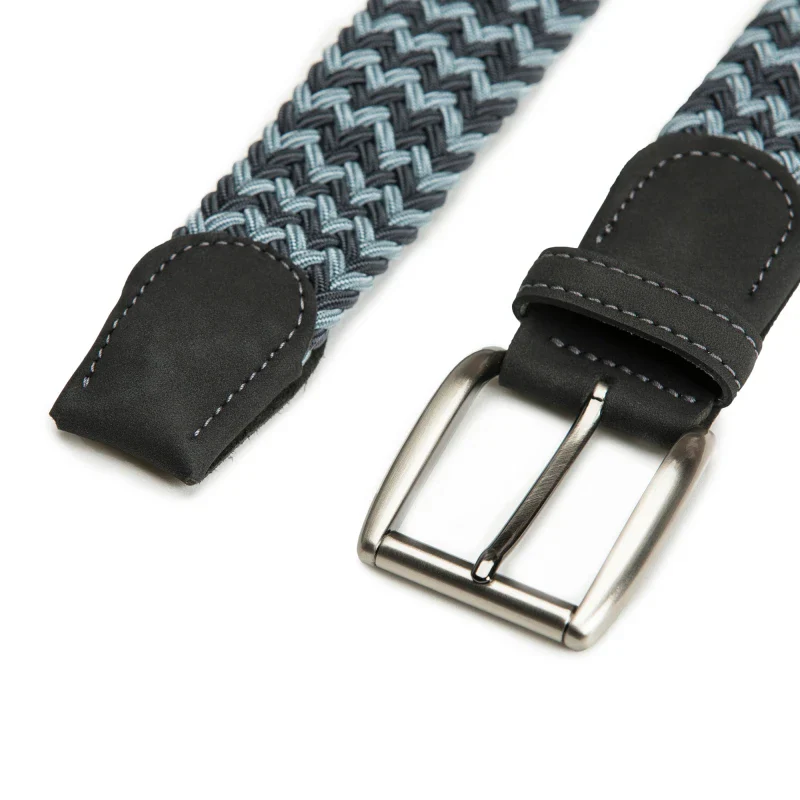 Ceinture tressée vegan pour homme Bleue - Prat - Image 2