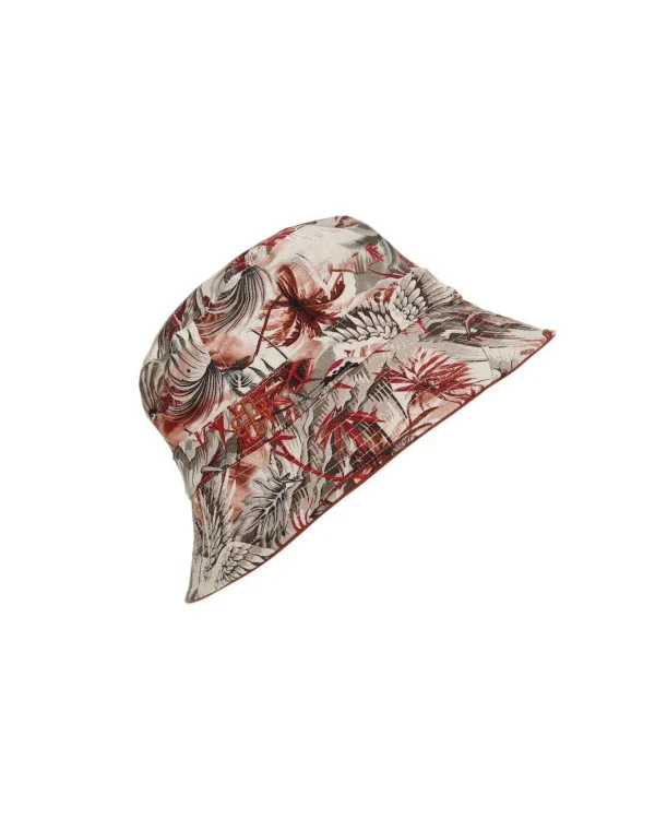 Chapeau réversible en coton bio - Tropic Red - Image 5