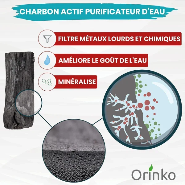 Charbon actif Binchotan Japonais de Kishu - Boite de 5 - Image 4