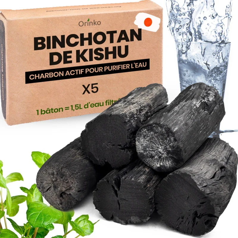 Charbon actif Binchotan Japonais de Kishu - Boite de 5 - Image 9