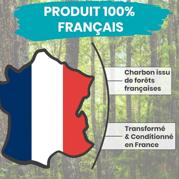 Charbon actif de purification 100% français - Lot de 3 - Image 3